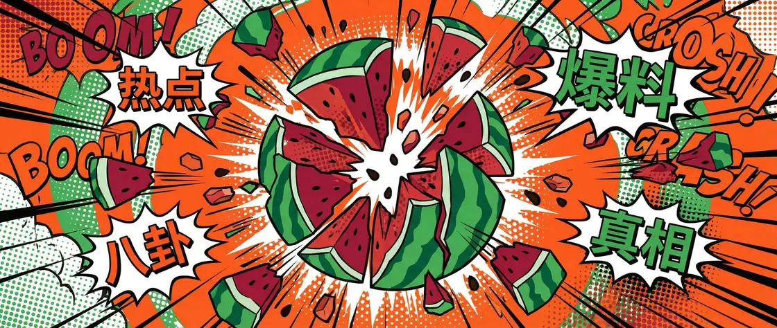 蘑菇蘑菇老版红色logo百度 今日头瓜爆炸漫画横幅